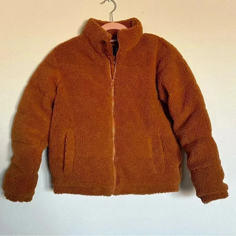 Art Class Fleece Cropped Puffer Jacket- Girl’s XL